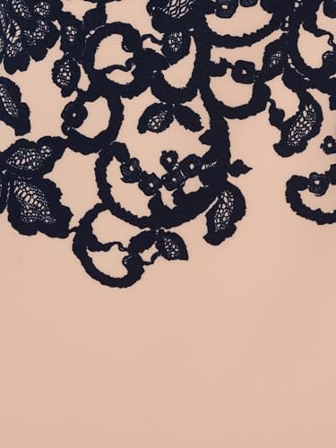 Image of Adrianna Papell Scroll Lace Short Dress