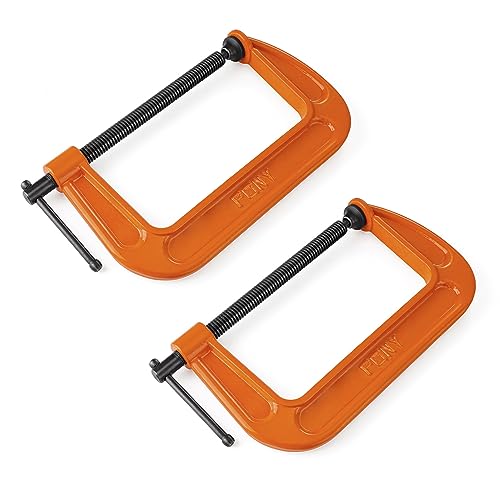 PONY 6" C-Clamp Set, 2660 C-Clamp, 1000 lbs Load Limit, 2-Pack by PONY - Used condition - US$25.64