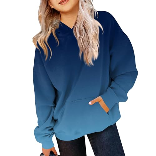 Hoodies For Girls Cute Long Sleeve Sweatshirt Hooded Tie Dye Fall 2025 Oversized Hoodies Y2K Clothe 2-14 Years