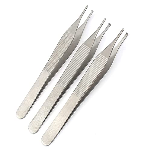 AAPROTOOLS 3 PCS ADSON 12CM Serrated TIP 1X2 Rat Tooth KOCHER TWEEZER Dressing FORCEP PLIER Instruments A+ Quality