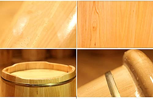 Baril de Madera para Spa de Pies, Cubeta de Cedro Sólido con Masaje miniatura 3