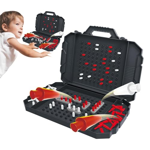 Juego de mesa de batalla naval,Juego de mesa de barco de guerra - Juegos de mesa familiares divertidos Juegos para dos personas - Juegos de mesa clásicos creativos Juegos de mesa de estrategia para ni