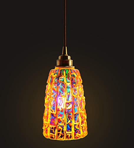 Xodzasg Lámpara Colgante Vintage,lamparas techo colgantes,Las luces del techo,Incluye LED regulable E27 Bombilla,10W Blanco cálido 3000k