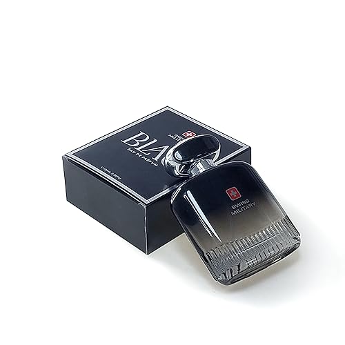 Image of Swiss Military BLAQ Eau de Parfum for Men, Premium Long-Lasting Fragrance with Bold & Elegant Scent, Perfect for & Gifting, Apply on Collar Bones for a Refreshing, Stylish 100ml Bottle