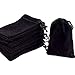 GYBest 3" X 4" (50/100/150/200) Wholesale - Black Velvet Cloth Jewelry Pouches/Drawstring Bags (100)