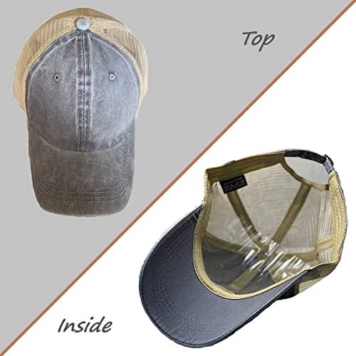 Image of Baseball Cap for Men Women, Men's Athletic Baseball Fitted Cap Classic Adjustable Plain Hat Quick Dry Trucker Hats