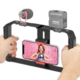 ULANZI U Rig Pro Smartfon Video Rig, etui filmowe, stabilizator wideo telefonu, uchwyt statywu, do tworzenia filmów, graf do iPhone Xs XS Max XR, iPhone X 8 Plus, Samsung