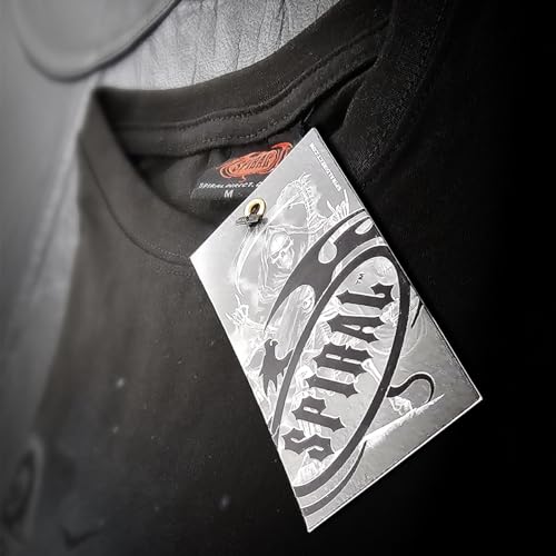 Spiral Death Embers Uomo T-Shirt Nero L 100% Cotone Regular - 3