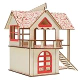 Villa pour hamsters : cette maison en bois leur apportera plus de et contribuera à leur bien-être. un véritable château-refuge pour petits animaux