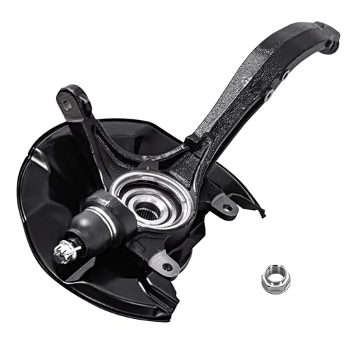 Image of Detroit Axle - Front Left Steering Knuckle for 2008-2012 Honda Accord, 2009-2014 TSX, Driver Side Steering Knuckle & Wheel Bearing Hub Replacement