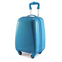 Hauptstadtkoffer for Kids - Hand Luggage Carry on Luggage Hardside Hard Shell Suitcase, Kids Luggage, Cyan Blue