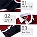 Men's Long Sleeve Polo Shirts for Men Casual Collared Striped Rugby Shirts for Men Soft Pique Cotton Dry Fit Golf Polo Shirts for Mens, L Navy Burgundy