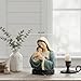Grace4Joy Madonna and Child Statue, Hand Painted Catholic Gift for Women, Mother, and Grandmother, 7.8 Inches Mary and Jesus Bust Statue Religious Home Decor