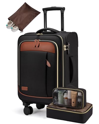 LOVEVOOK 4 Pcs Carry On Luggage 22x14x9 Airline Approved 20