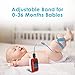 Baby Oxygen Monitor with Bluetooth App, Baby Pulse Oximeter, Tracks Baby's Heart Rate, Oxygen Level, Baby Sleep Monitor, Adjustable Foot Band for 0-36 Months Infant