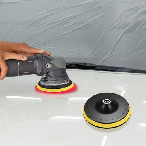 Sander Backing Pads, 4 Pcs Car Polishing Buffer Pads, Car Orbital Sander Polisher Buffer Backing Plate, 3" 4" 5" 6" Car Polisher Drill Attachment for Grinder Buffing Tool, with M10/M14 Drill Adapter - Image 6