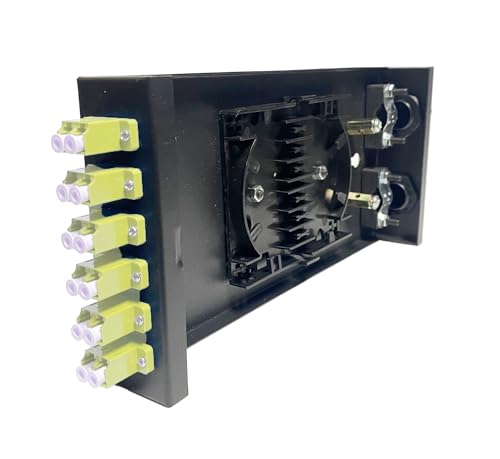 Fiber Optic Wall Mount Box with LC Couplers for Single Mode & Multimode Fiber Optic Cable. | Fiber Box Enclosure for MPOE’s, Network Rooms, and IDF Rooms. (LC 12 Strand OM1) by 5er Link Technology - Used condition - Image 5
