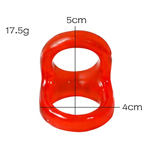 HEALLILY Mannen Vertraging Ring Elastische Scrotum Eikel Dubbele Ring Sperma Restraint Lock Ejaculatie Langer Blijvende… - Image 4