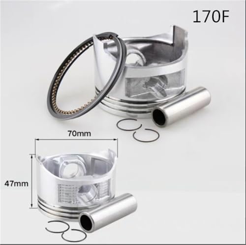 Kit pasador de anillo de pistón 190F mejora compresión de motor 6