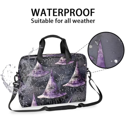 Bolsa para laptop con diseño de sombreros de bruja Halloween miniatura 2