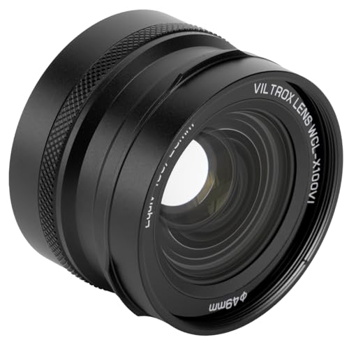 Objectif de conversion grand angle VILTROX WCL-X100VI 0.8X pour Fujifilm X100VI et X100V
