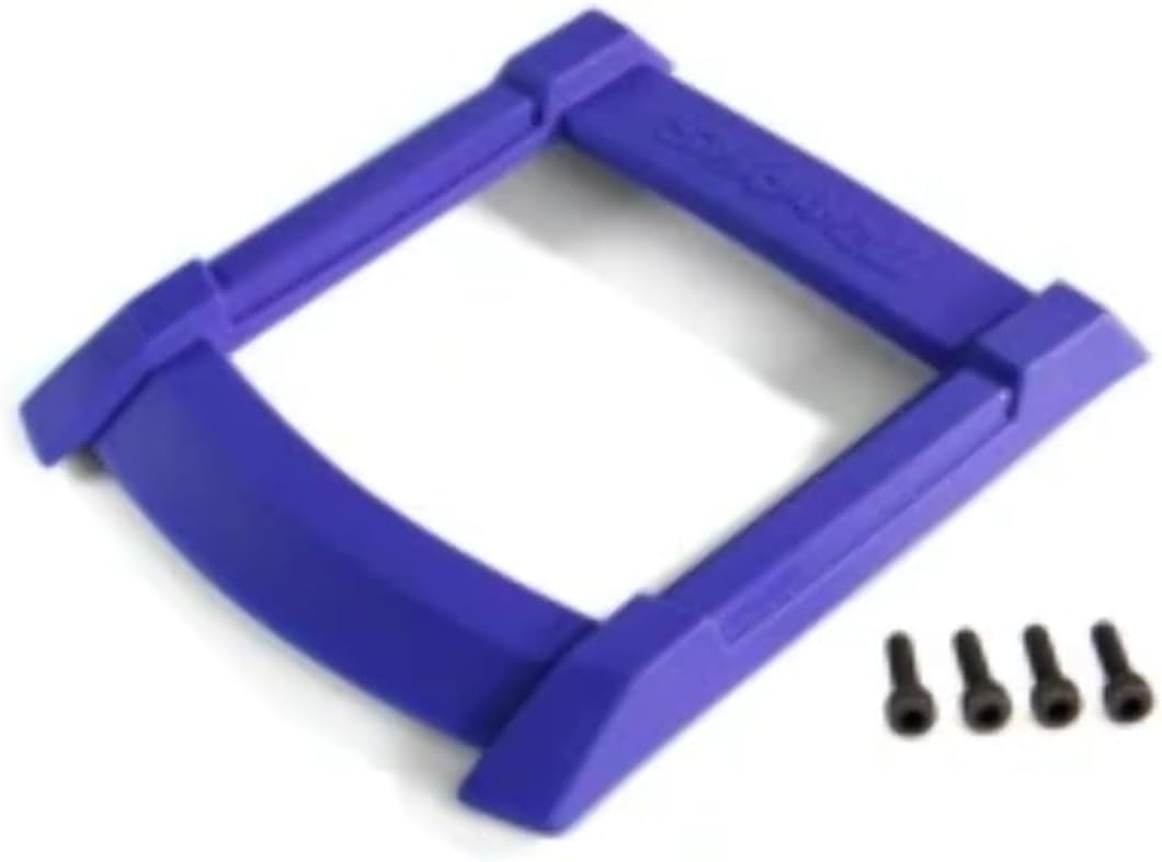 Traxxas 8917X Skid Plate, Roof Body, Blue/ 3x12mm Cs (4)