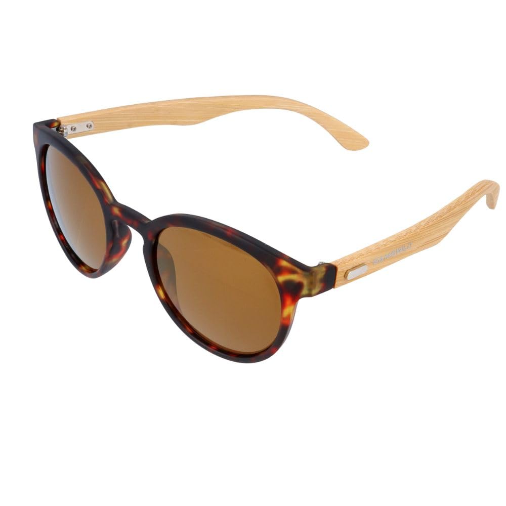 Gamswild WM1228 Sonnenbrille Bambus Mode Brille Damen Herren | rot braun | pink braun | braun getigert