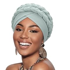1 Pc Double Twisted Braids: Light Grey-green