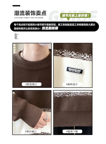 Mens Winter Design Sweaters Long Sleeve Soft Warm Sweater Men Casual Pullover2