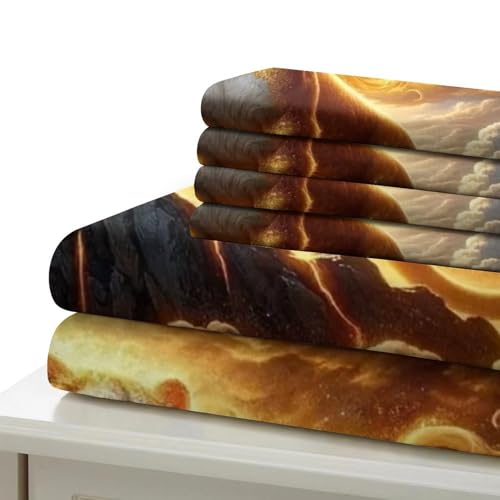 Housse de couette lion 3D animaux, parure de lit microfibre 200x200 avec fermeture éclair