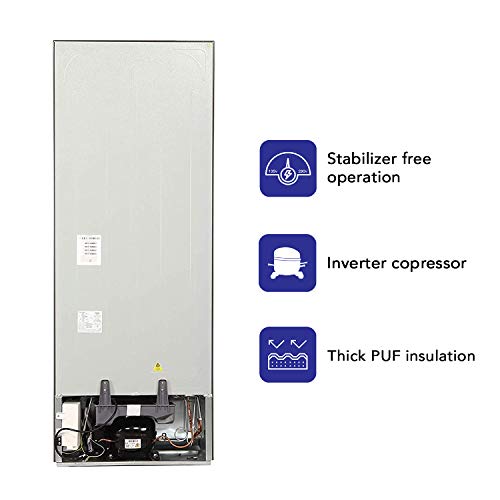 Image of Haier 242 L 3 Star Inverter Direct-Cool Single Door Refrigerator (HRD-2423CIS-E, Inox Steel)