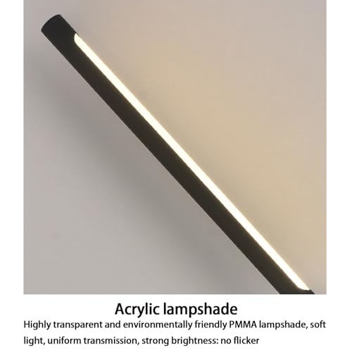 Lámpara de pared para dormitorio con diseño abatible y control táctil suave 5