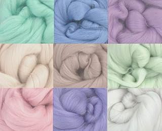 Molten Designs Merino Wool Tops - PASTEL TONES - Pack of 9