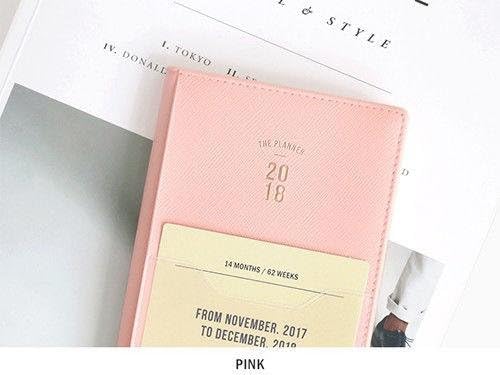 MANTTANG - Iconic The Planner 2018 Journal Monthly Weekly Yearly Scheduler Organize Note
