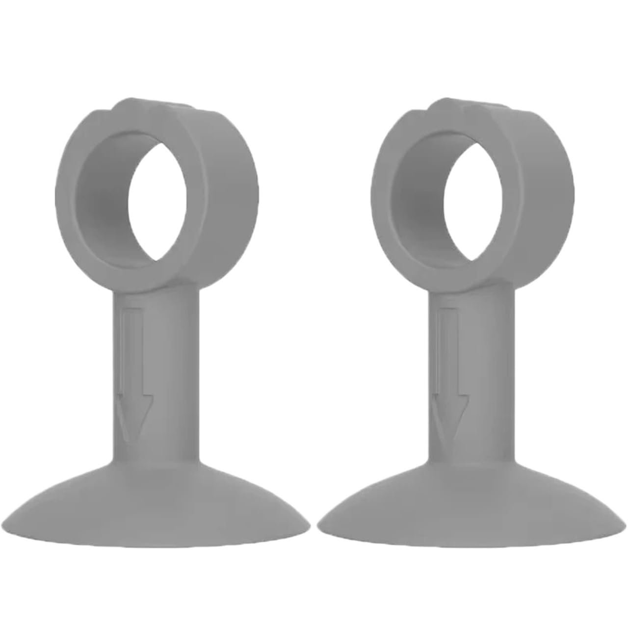 Trryuip 2Pc-Grey Silicone Door Handle Stoppers 2/3Pcs Handle Door Stopper Silicone Mute Buffer Pad