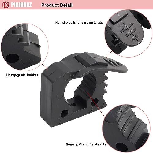 Pikioraz 2PCS Halterung Gummiklemme, Klemme Griff für 3cm - 3.8cm Montagewerkzeuge Durchmesser Werkzeuge und Ausrüstung für Geländewagen, Offroad SUV, Trucks, UTV, ATV, Van, LKW, Boot,Zug