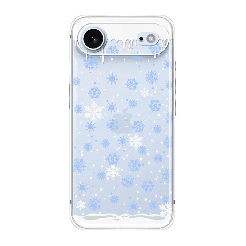 Coque iPhone 17 Air flocons de neige, le cadeau amusant de Noël idéal - 3