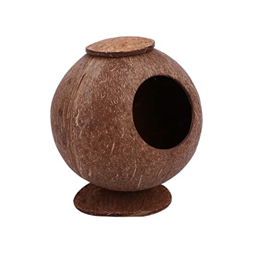 Milisten ココナッツ 殻 木炭 ハムスター 巣 ココナッツ 殻 鳥 巣 ハムスター モルモット 豚 フィンチ 巣 ハムスター おやつ オウム ケージ おもちゃ フェレット お
