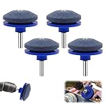SIGANDG Lawn Mower Blade Sharpener Precise Multipurpose Sharpener for Rotary Lawn Mower for Every Electrical Hand Drilling Machine and Garden Devices (Blue 4PCs)