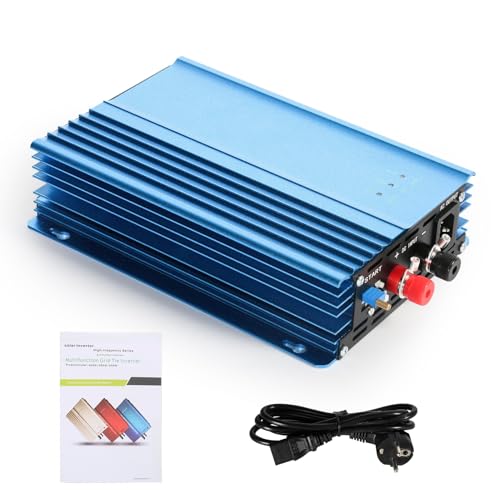 Jadeshay Grid Tie Inverter 24V, 500W Netzgekoppelter Wechselrichter 24V MPPT Solar Wechselrichter Sinus AC220V Ausgang Wechselrichter Balkonkraftwerk Für Solarmodul, Einstellbare Batterieentladung