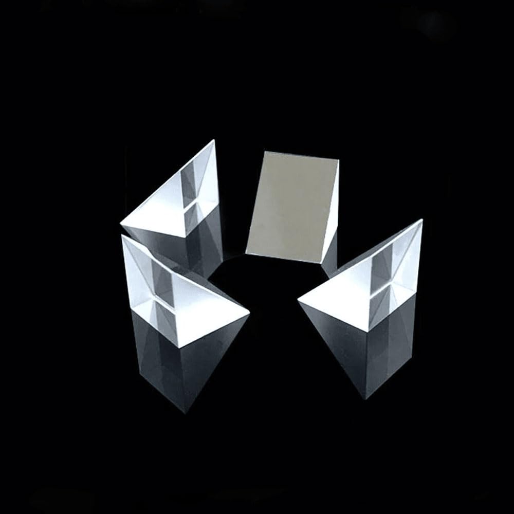 1PCS High Precision K9 Right Angle Reflection Prism - 90° Optical Full Reflection - for Lab Optical Devise and DIY Projects(100x100mm)