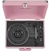 Crosley CR8005E-BH Cruiser Plus Vintage 3-Speed Bluetooth in / Out Suitcase Vinyl Record Player Turntable، Blush