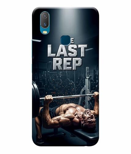 Image of Last Rep Gym Motivation Quotes Printed Hard Back Case Cover & Compatible for Vivo Y11 (Multicolor) - D1808