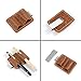 Leather Pen Clip Holder Double Hole Pen Clip Holder Notebook Pen Holder with Pocket Clip for Journal Notebook Planner