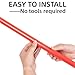 Nbguigdstr 6 Pcs 5 FT Adjustable Agility Training Poles for Soccer,Basketball,Football, Horse,Dog-Speed and Agility Training Equipment Sports Training Poles with Rubber Bases and Bag(Red)