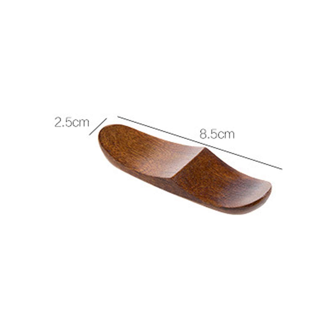 BESTonZON, 12 poggia Bacchette in Legno Naturale in Stile Giapponese, ecologiche, Porta Bacchette, forchetta e Coltello (Marrone)