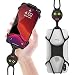 Universal Cell Phone Lanyard Holder, Silicone Neck Strap Smartphone Case for iPhone Xs Max XR X 8 7 6S Plus Samsung Galaxy S10 S9 S8 Note 9 Pixel 3 XL, Phone Tie Series (Miao Cat)