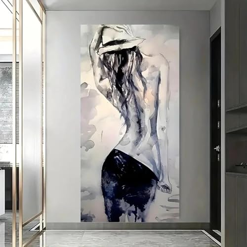Impression sur toile minimaliste grand format pour décor de salon