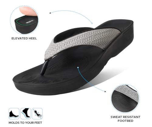 Image of AEROTHOTIC Comfortable Arch Support Flip Flops for Women Orthotic Sandals
