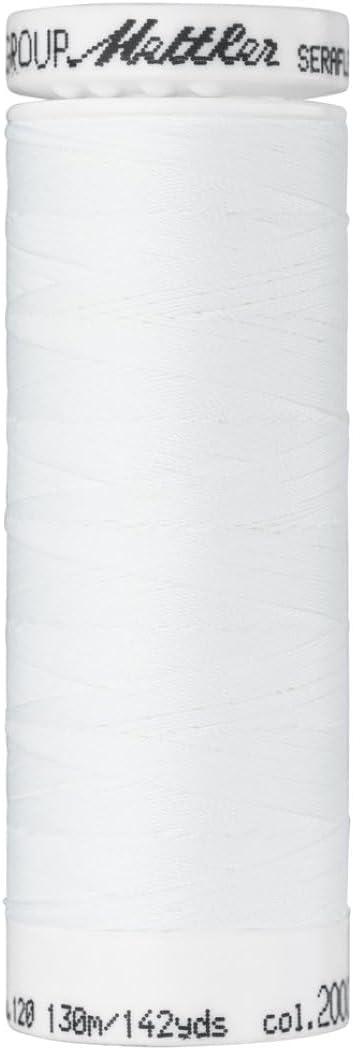 MettlerSeraflex Elastic Thread 50wt 142yd-White